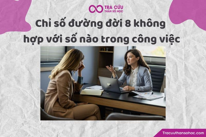 Chỉ số đường đời 8 không hợp với số nào trong công việc