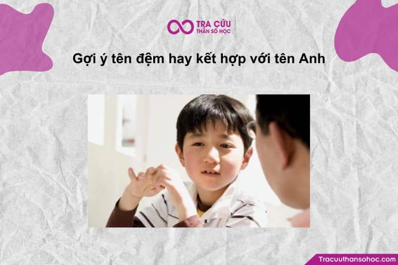 Gợi ý tên đệm hay kết hợp với Anh